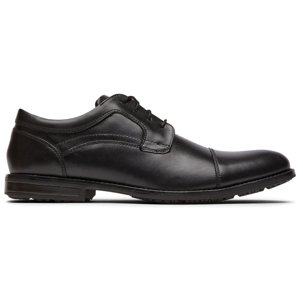 Rockport Singapore Mens Oxfords - Mykel Cap Toe Black - SP5903862